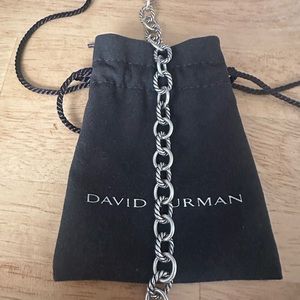 David Yurman oval link chain bracelet Sterling Silver 10mm